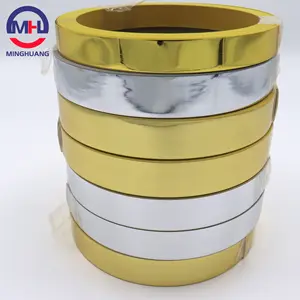 MH özelleştirilmiş PVC altın kenar bandı, mobilya için sunta kenar koruması