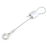 Kit de suspension réglable en câble métallique pour panneau LED de plafond, pince de câble à boucle, accessoires d'éclairage