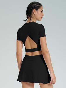 Женская теннисная юбка с высокой талией и шортами - Product Image 4