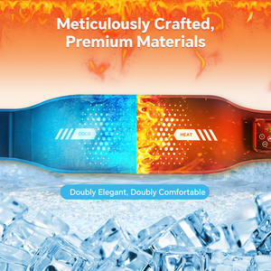 Ceinture de massage lombaire à air comprimé avec double circulation d'air, thérapie thermique et compresse froide, double usage pour le soin de la taille - Product Image 5