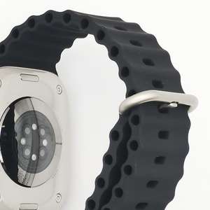 Bracelet en silicone pour Apple Watch Ultra 8e génération, nouveau bracelet de montre en silicone de 49 mm avec double boucle - Product Image 1