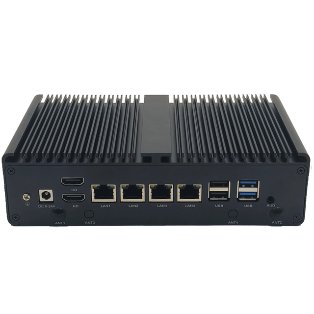 2026 Popular Router Mini PC 4 LAN 1000Mbps Ethernet Firewall Router 4th 5th Linux Pfsense Network Device for Hardware Appliance