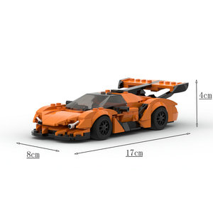 MOC M03121 Coche de Ciudad de Alta Velocidad, Campeón de Carreras, Superauto Clásico, Bloques de Construcción, Ladrillos de Carreras, Súper Técnica, Garaje Creativo, Set DIY - Product Image 6