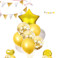 Ensemble de ballons en latex perlé scintillant de 18 pouces, ballons en aluminium pour la rentrée scolaire, décoration de fête de Noël