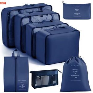 Set di 8 Cubi di Compressione Espandibili in Nylon Leggero Personalizzati <span class=keywords><strong>per</strong></span> Organizzare i Bagagli con Cerniera - Product Image 3