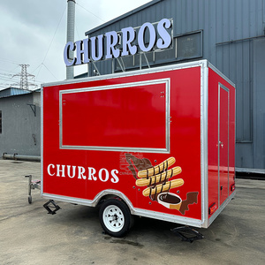 <b>Towable</b> Food Trailer Full Kitchen Equipment Ice Cream Candy Snack Food Construction Outdoor Food Van Trailer - Product Image 5