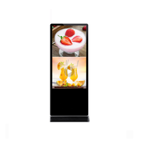Kiosque numérique sur pied 85 pouces avec écran tactile capacitif LCD, système Android/PC, pour affichage publicitaire vidéo en ascenseur et métro