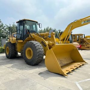 Chargeuse sur pneus Caterpillar CAT966H/966D/966F/950H d'occasion de haute qualité, modèle 2024, capacité nominale de 6 tonnes, moteur, pompe et moteur d'entraînement testés - Product Image 4