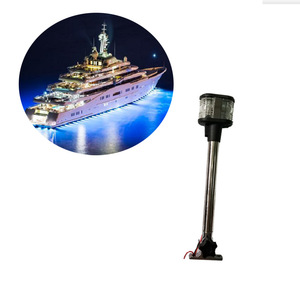 Stainless Steel Navigation Light White Ring Boat Signal <b>Lamp</b> Waterproof With <b>Switch</b> For Marine Use - Product Image 2
