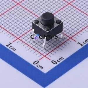 TS-1002-AR05526 Tactile <b>Switch</b> Through hole Component (THT),6x6mm <b>Switch</b> Single Pole Single Throw Round Button 2.6N Through Hole - Product Image 1