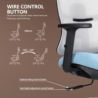 Chaises de bureau ergonomiques modernes et réglables en maille, pivotantes, pour cadres, vente en gros à prix abordable