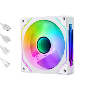 Quạt RGB QiuzAim 120mm Prism 4Pro với đồng bộ ARGB, luồng khí CFM cao, áp suất tĩnh thấp 1.5mm-H2O, tiếng ồn thấp 20dBA dành cho hệ thống làm mát PC - Product Image 3