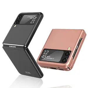 Capa protetora para celular Samsung Galaxy ZFlip3 Z Flip5 4 3 case case case com injeção de combustível fosco claro