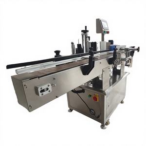 Machine d'étiquetage automatique de vin pour bouteilles, pots et barils en plastique - Orientation, étiquetage, moteur, PLC, papier, utilisation facile - Product Image 1