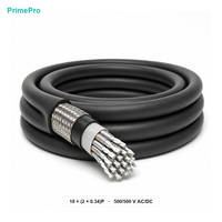 Câble étanche DPCZ5MCSM 18 paires 0,34 mm² 500/500 V AC/DC FEP CSM pour la transmission de signal sous-marine