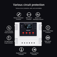 Nouveaux régulateurs de charge de batterie automatiques 12V 24V/48V 10A 20A 30A 40A 50A 60A avec double USB PWM et contrôleurs de charge solaire avec application WIFI