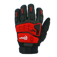 Gants mécaniques robustes BSP avec protection intégrale TPR, doigts tactiles renforcés et paume antidérapante pour le secteur offshore et les plateformes de forage
