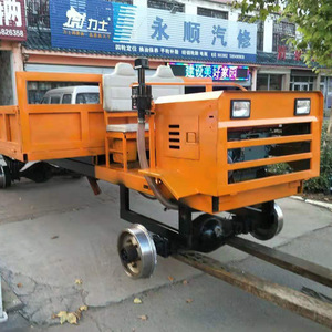 Véhicule de transport ferroviaire diesel sur mesure pour la construction de voies ferrées et la manutention de traverses, haute capacité de charge - Product Image 1