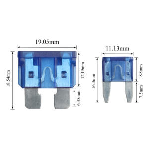 Kit de Fusíveis Automotivos Mini Micro ATO Padrão de 220 peças 2A-40A com Extrator para Motocicleta, Barco e Caminhão - Product Image 3