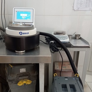 Haver Boecker Alpine E200 LS Dry Particle Size Analyzer For Metal Ash Circular <b>Vibrating</b> <b>Screen</b> Sampling Sieve - Product Image 2