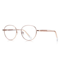 Gafas de moda para mujer con montura metálica 3182 para lentes ópticas, diseño de lujo, venta al por mayor de fábrica, alta calidad, con filtro de luz azul.