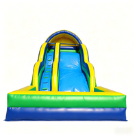 Château gonflable commercial avec toboggan aquatique pour enfants