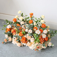 Bruiloftdecoratie Boho 70cm Bloemen Dansvloer Terracotta Zijden Rijzitplaatsen Bloemen Citrus Bloemengang