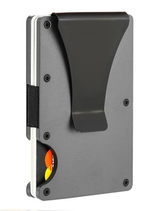 Portefeuille unisexe de luxe fin et élégant, artisanat personnalisé, porte-cartes minimaliste en métal pour homme, pince à billets - Product Image 2