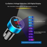 Mini chargeur de voiture, adaptateur allume-cigare, double USB, prise de conversion à charge rapide pour téléphones mobiles