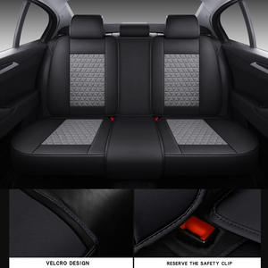 Housses de siège auto universelles en cuir écologique bleu, durables, sportives et luxueuses, pour 90% des berlines et SUV 5 places, protection contre le café - Product Image 3