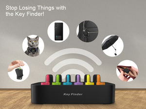 2022 Model baru hadiah BAGUS Remote Item cerdas pencari lokasi kunci nirkabel 6 penerima - Product Image 4