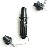 Adaptateur extérieur femelle, boîtier ABS, connecteurs optiques à 4 cœurs, fabricant Field YZB