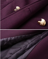 FMY69367 Manteau coupe-vent d'hiver haut de gamme personnalisé en usine, à double boutonnage, taille cintrée, avec chapeau amovible pour femme