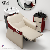Fauteuil de lavage électrique réglable pour salon de coiffure QUHE, chaise de shampoing moderne de luxe avec massage du dos