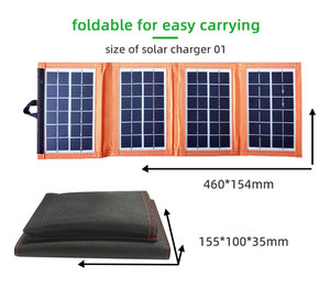 Chargeur solaire extérieur Fullsun 6 watts, chargeur solaire format portefeuille pour téléphone portable - Product Image 5