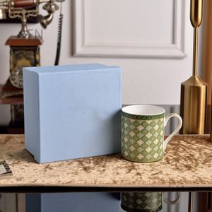 Mug en porcelaine fine de luxe nordique pour le thé, vente chaude, tasses de qualité restaurant avec boîte cadeau élégante - Product Image 3