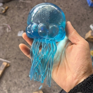 New Sensory XL Jellyfish Squishy Stress Relief Fidget <b>Toy</b> Silicone Latex Plastic Box for Adults - Product Image 2