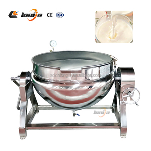 Marmite de cuisson grande capacité 400L, marmite à double enveloppe vapeur, chaudière à vapeur, marmite à vapeur pour pâte de soja, marmite de cuisson inclinable - Product Image 4