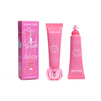 Baume à lèvres en gel minéral nutritif naturel avec logo personnalisé OEM, gloss repulpant pour les lèvres, rouge à lèvres liquide pour femme