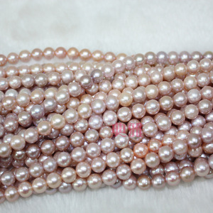 Colliers semi-finis en perles d'eau douce de 8-9 mm à haute rentabilité, micro-imperfections, blanc naturel, pour accessoires vestimentaires - Product Image 4