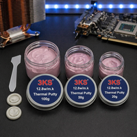 Pâte thermique en silicone à faible conductivité (12,8 W/m.K) 20g 50g 100g pour SSD, GPU, VGA et remplissage de joints électroniques