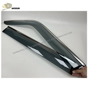 Thép không gỉ TRIM PC tiêm cửa sổ Visor cho Toyota Land Cruiser Prado lc250 2023 + PMMA thời tiết mưa lá chắn 2024 <span class=keywords><strong>2025</strong></span> - Product Image 4