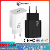 Portable PD 25W USB-C Type C Chargeur Complet Charge Rapide EU Usb Chine Super Rapide Chargeur de Téléphone Portable