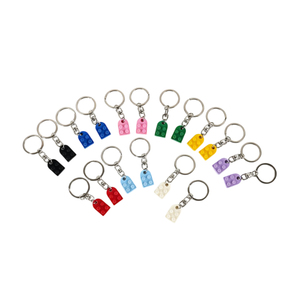 Matching Heart Keychain Set <strong>Brick</strong> Building <strong>Blocks</strong> Acrylic for Couples 2Pcs Love Charms Boyfriend Girlfriend Friendship - Product Image 3