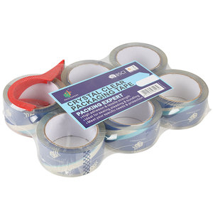 Cinta de Protección para Sellado de Cajas de Cartón BULL BPT-020, Impresa Personalizada, Impermeable, Transparente, Material BOPP Marrón, Adhesivo a Presión - Product Image 6