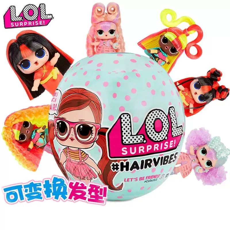 Best Quality Neon Hairdoll Blind Box Hairvibes Surprise Demolition Ball Toys Fashion Lol Dolls Surprise Toys Ball