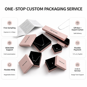 Scatola per Gioielli Personalizzabile all'Ingrosso, Ecologica, in Carta Rosa per Ragazze, Confezione da Viaggio per Anelli, Scatola Regalo per Gioielli Personalizzata - Product Image 2