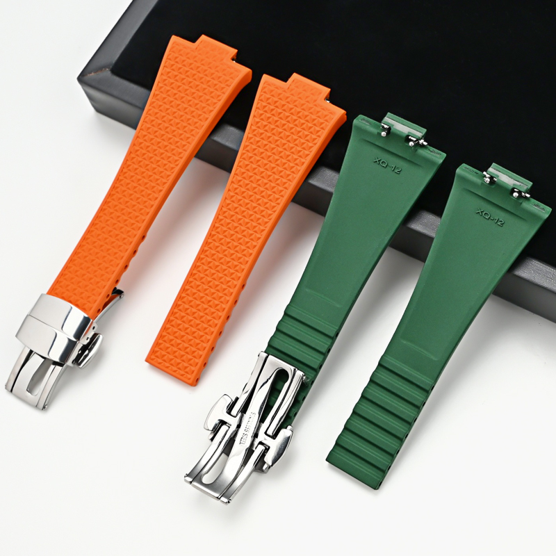 New 12mm FKM Rubber Watch Strap