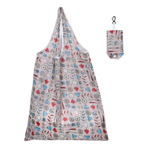 Sac d'épicerie en toile de nylon personnalisé, écologique, réutilisable, grand format, résistant à l'usure, imperméable, lavable en machine, pliable - Product Image 6