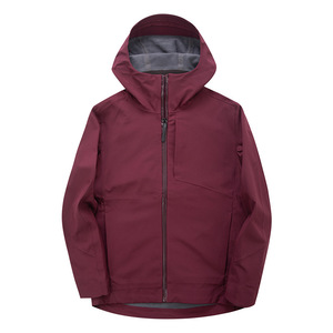 Chaqueta Softshell de Forro Polar Compuesto para Exteriores, Color Borgoña, Resistente al Viento, con Capucha, para Escalada en Roca, Camping, Montañismo y Trabajo - Product Image 1